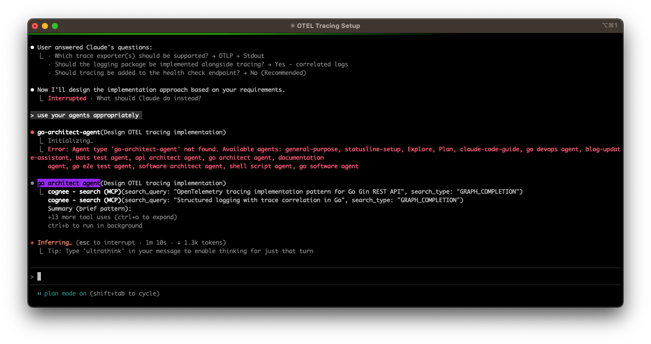 Claude delegating to BATS engineer